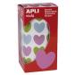 rollo-apli-gomets-corazon-multicolor-20x18mm