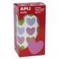 rollo-apli-gomets-corazon-multicolor-20x18mm