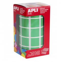 Rollo APLI Gomets Cuadrado  20,0 Verde