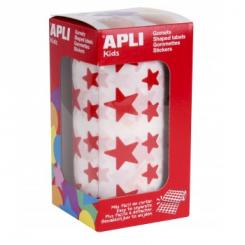 Rollo APLI Gomets Estrella Rojo