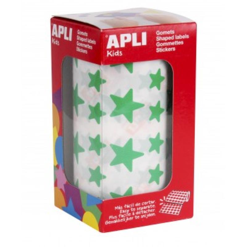 rollo-apli-gomets-estrella-verde