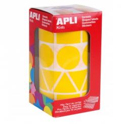 Rollo APLI Gomets Figuras Surt.Ama Rollo APLI Xl