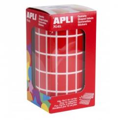 Rollo APLI Gomets Rectang. 20X10 Ro.