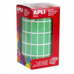 Rollo APLI Gomets Rectang. 20X10 Ve.
