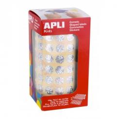 Rollo APLI Gomets Redondos  10,5 Holog.