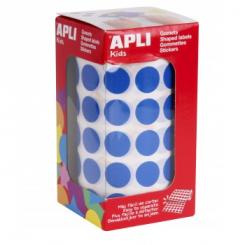 Rollo APLI Gomets Redondos  15,0 Azul