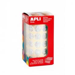 Rollo APLI Gomets Redondos  15,0 Holog.