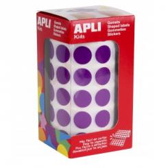 Rollo APLI Gomets Redondos  15,0 Lila