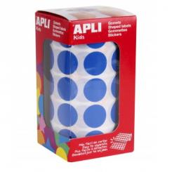Rollo APLI Gomets Redondos  20,0 Azul