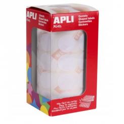Rollo APLI Gomets Redondos  20,0 Blancas