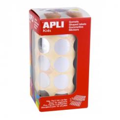 Rollo APLI Gomets Redondos  20,0 Plata