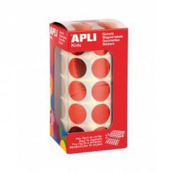 Rollo APLI Gomets Redondos 20,0 Ro. Met