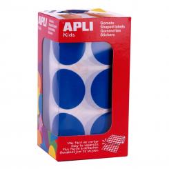 Rollo APLI Gomets Redondos 33,0 Azul