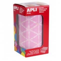 Rollo APLI Gomets Triangu.  20,0 Rosa