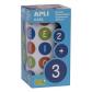rollo-apli-gomets-vocales-multicolor-rem-200mm