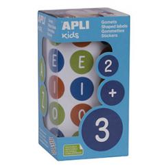 Rollo APLI Gomets Vocales Multicolor Rem 20,0mm