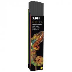 APLI Rollo Papel Kraft 1 X 25M. Negro