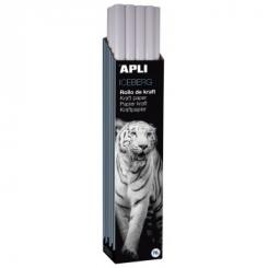 APLI Rollo Papel Kraft 1 X 3 M. Blanco