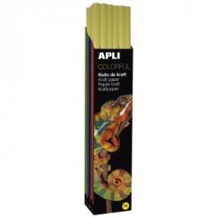 APLI Rollo Papel Kraft 1 X 3M. Amarillo