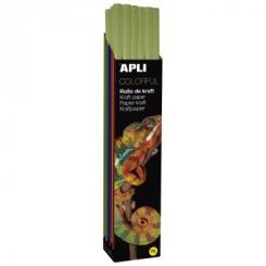 APLI Rollo Papel Kraft 1 X 3M. Verde