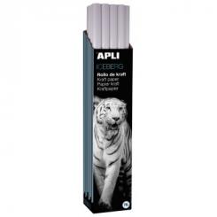 APLI Rollo Papel Kraft 1 X 5 M. Blanco