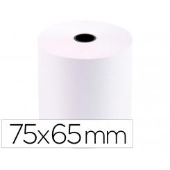 Rollo sumadora Q-CONNECT electro 75 mm ancho x 65 mm diametro sin bisfenol a