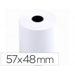 Rollo sumadora Q-CONNECT termico 57 mm ancho x 48 mm diametro sin bisfenol a