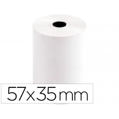 Rollo sumadora termico Q-CONNECT 57 mm ancho x 35 mm diametro para tpv sin bisfenola