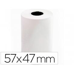 Rollo sumadora termico Q-CONNECT 57 mm ancho x 47mm diametro para maquinas tarjetade creditos sin bisfenol a