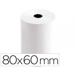 Rollo sumadora termico Q-CONNECT 80 mm ancho x 60 mm diametro sin bisfenol a