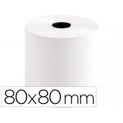 Rollo sumadora termico Q-CONNECT 80 mm ancho x 80 mm diametro sin bisfenol a
