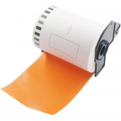 Rollo térmico continuo etiquetas adhesivas 102mmx46m NARANJA