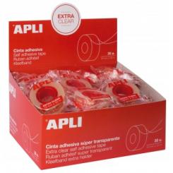Rollos APLI Cinta Adhesiva Extra-Clear 19X33mm 35U