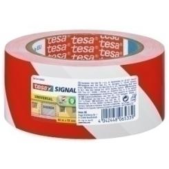 Rollos Seguridad 66X50 Mm. Bicolor Rojo/Blanco