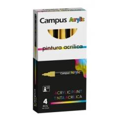 Rotulador Acrílico CAMPUS ACRYLIC, color amarillo