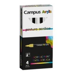 Rotulador Acrílico CAMPUS ACRYLIC, color blanco