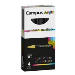 Rotulador Acrílico CAMPUS ACRYLIC, color negro