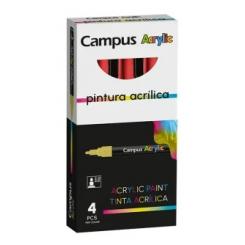 Rotulador Acrílico CAMPUS ACRYLIC, color rojo