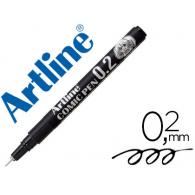 Rotulador ARTLINE Calibrado Micrometrico Negro Comic Pen EK-282 Punta Poliacetal 0,2 mm Resistente Al Agua