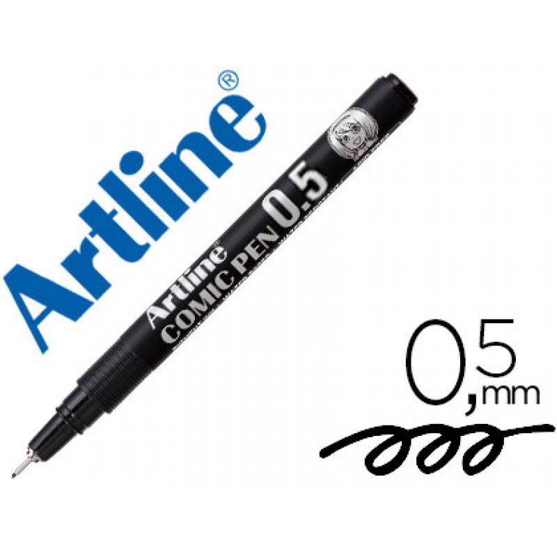 rotulador-artline-calibrado-micrometrico-negro-comic-pen-ek-285-punta-poliacetal-05-mm-resistente-al-agua