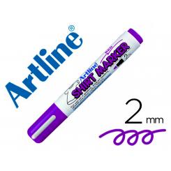 Rotulador ARTLINE camiseta ekt-2 violeta punta redonda 2 mm para uso en camisetas