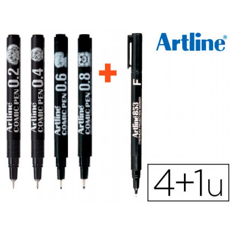 rotulador-artline-comic-pen-calibrado-micrometrico-negro-bolsa-de-3-uds-02-04-08-permanente-853