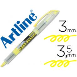 Rotulador ARTLINE fluorescente EK-640 amarillo punta biselada