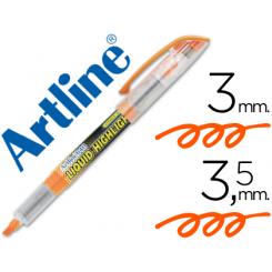 Rotulador ARTLINE fluorescente EK-640 naranja punta biselada