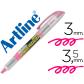 rotulador-artline-fluorescente-ek-640-rosa-punta-biselada