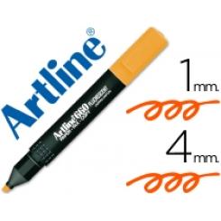 Rotulador ARTLINE fluorescente EK-660 naranja punta biselada