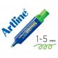 Rotulador ARTLINE fluorescente eks-600 verde punta biselada