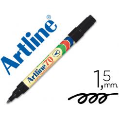 Rotulador ARTLINE marcador permanente EK-70 negro punta redonda 1.5 mm papel metal y cristal