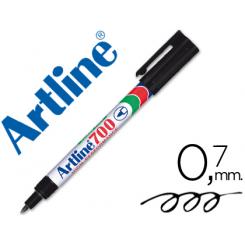 Rotulador ARTLINE marcador permanente EK-700 negro punta redonda 0.7 mm papel metal y cristal