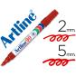 rotulador-artline-marcador-permanente-ek-90-rojo-punta-biselada-5-mm-papel-metal-y-cristal